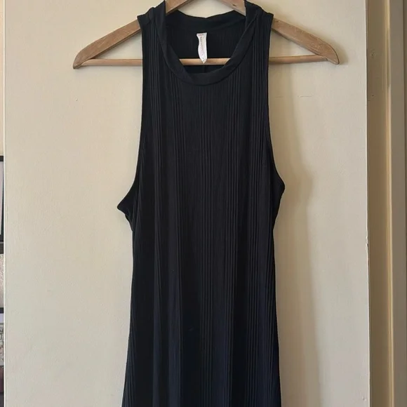 10 drawer dresser black Demlo Grid Nylon Tank Dress — Black – La Garçonne